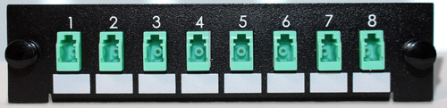8 Port, 8 Simplex Fiber Multimode LGX style adapter plate (LC)