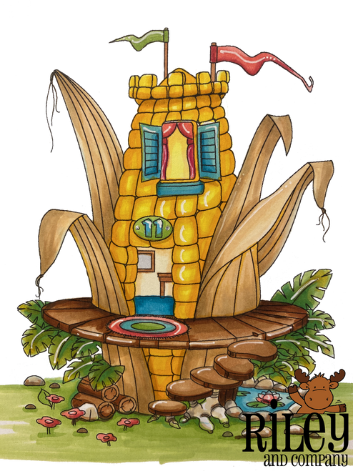 Veggie Lane - Corn Cabin House