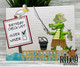 Basic Dress Up Crocodile - Clear stamp set (4) includes crocs