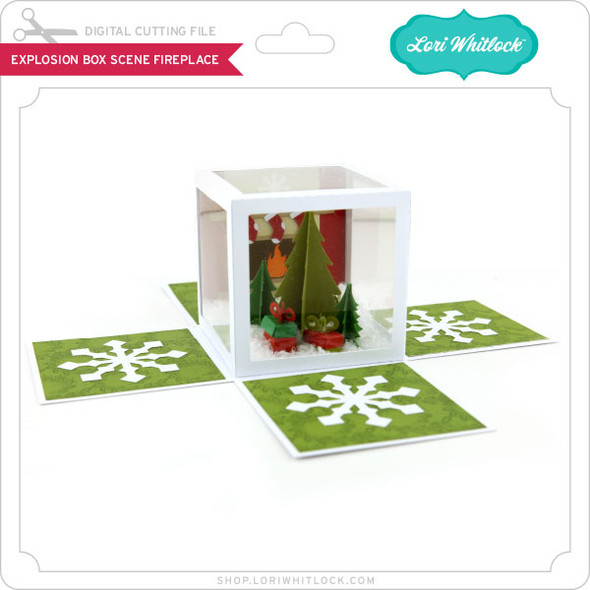 Explosion Box Scene Fireplace