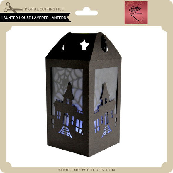 Haunted House Layered Lantern