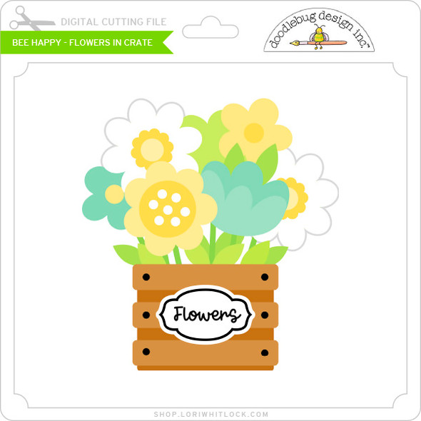 Bee Happy - Flowers in Crate