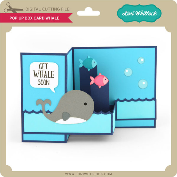 Pop Up Box Card Whale